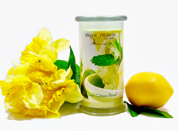 Cool Citrus Basil Surprise Candle