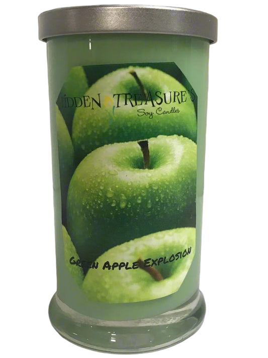 Green Apple Explosion Treasure Candle