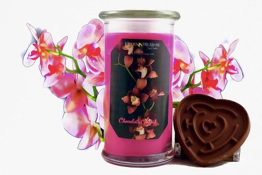 Chocolate  Orchid Cash Candle