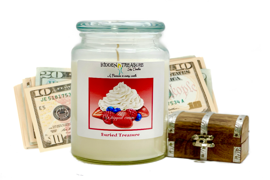 Whipped Cream Treasure Candle