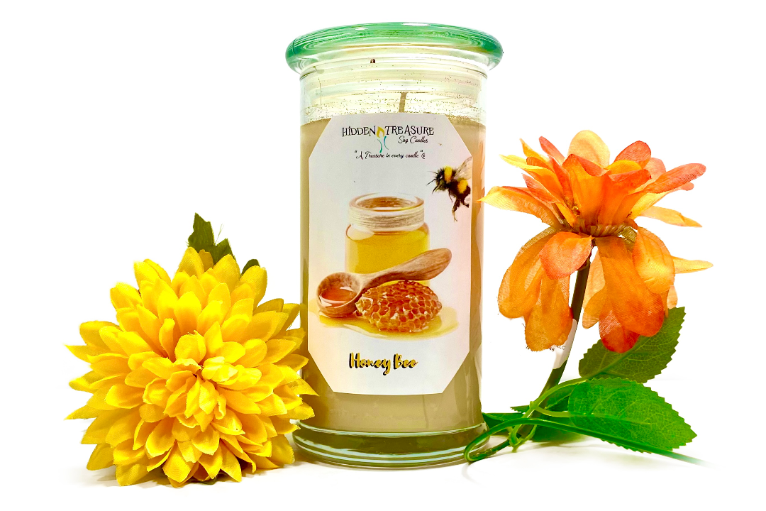 Honey Bee Treasure Candle