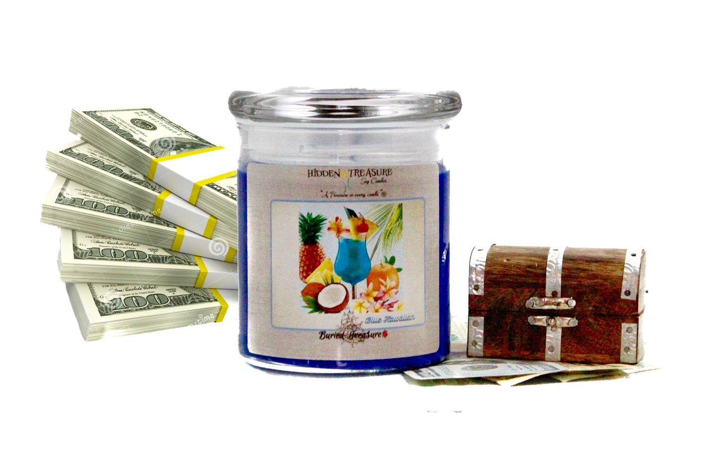 Blue Hawaiian Cash Candle