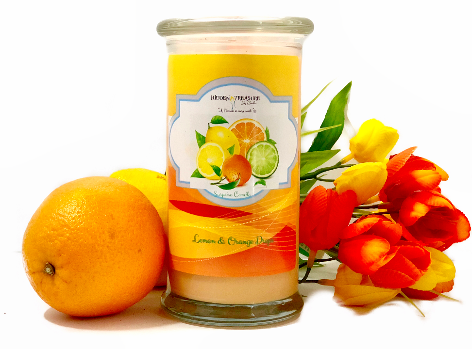 Orange Lemon Drops Surprise Candle