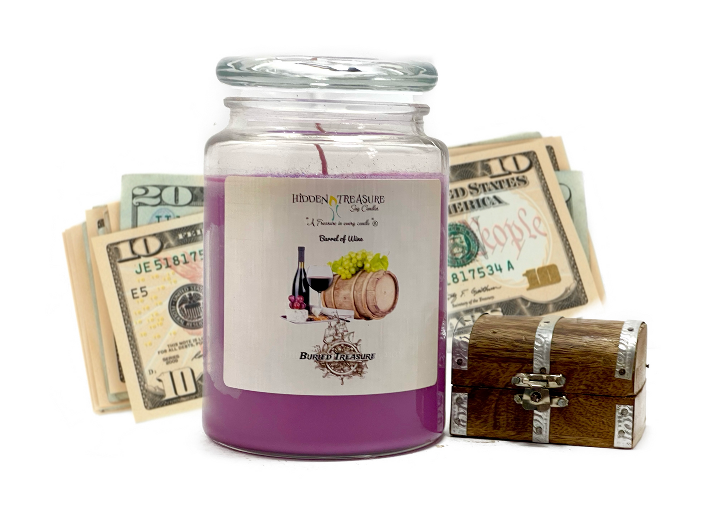Barrel of Wine Cash Candle