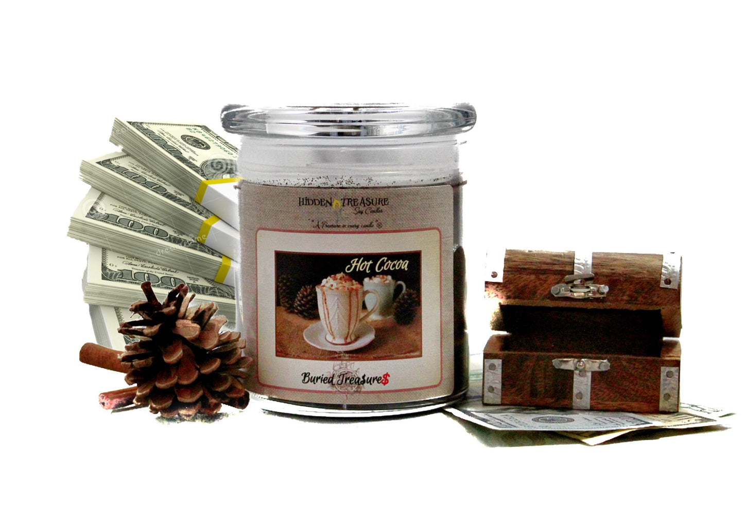 Hot Chocolate Cash Candle