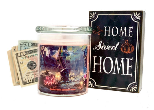 Home Sweet Haunted Home Cash Candle