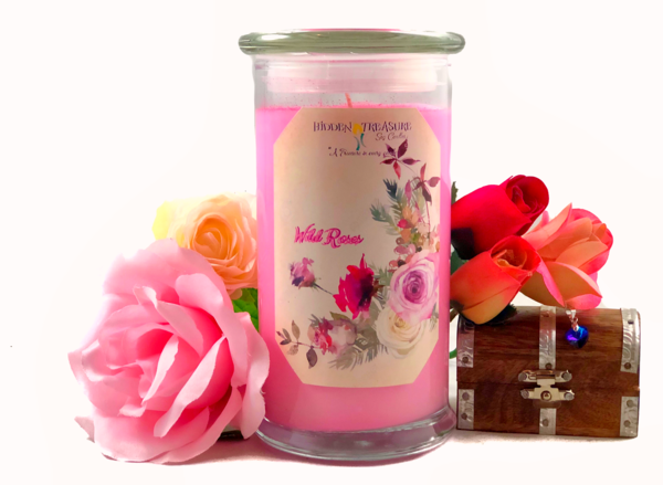 Wild Roses Cash Candle